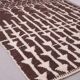 Brown Beni Ourain Rug 183 x 246 cm, Handmade Berber Wool Rug, Vintage Style