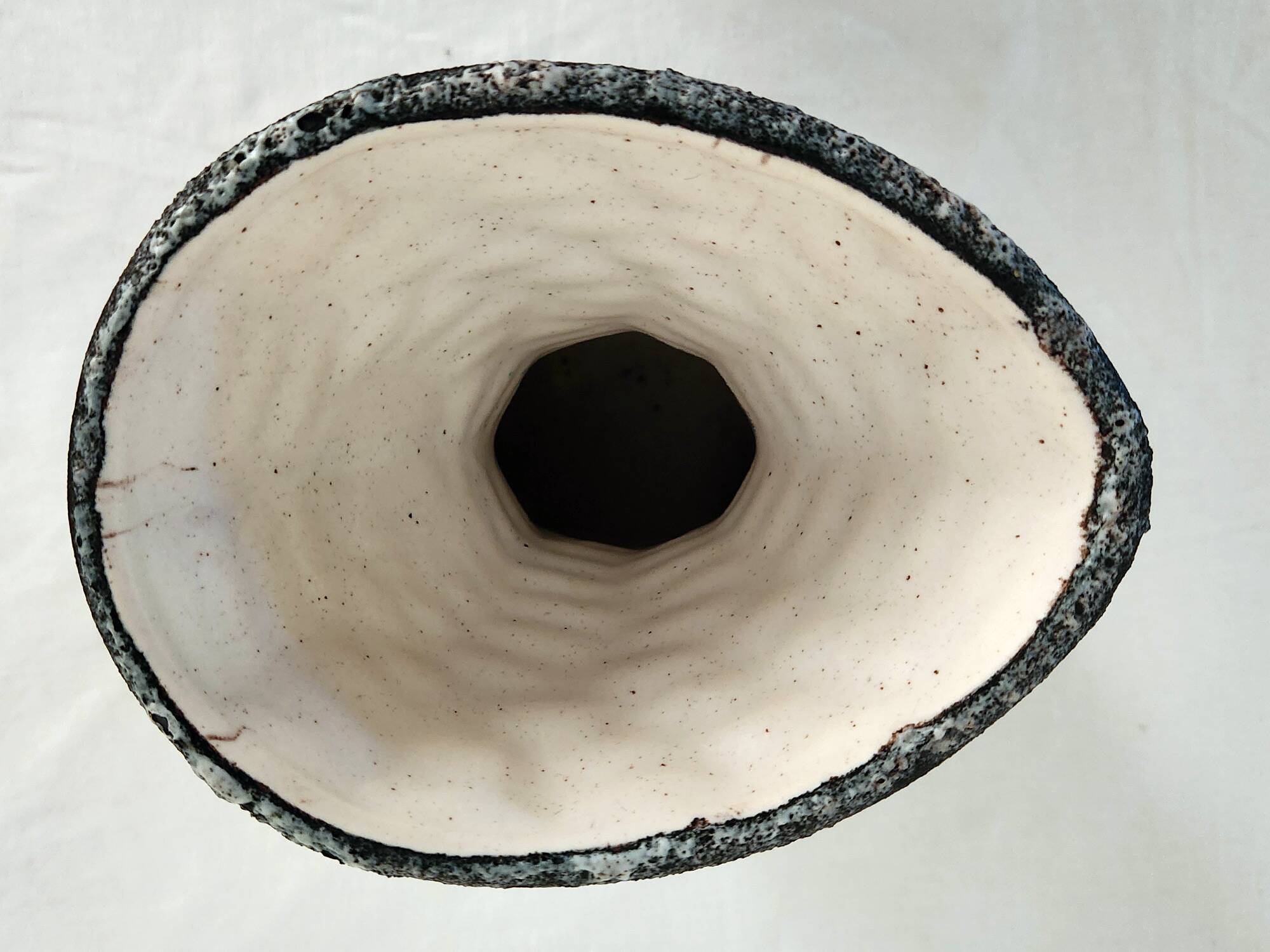 Vintage Fat Lava Ceramic Vase