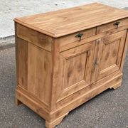 18th-century stripped buffet in solid walnut