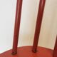 Vintage Coral Red Dining Chair: Ilmari Tapiovaara Style, Stol Kamnik 1960s