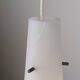 Italian Pendant Lamp with Opaline Shades & Brass, Stilnovo Style, 1950s