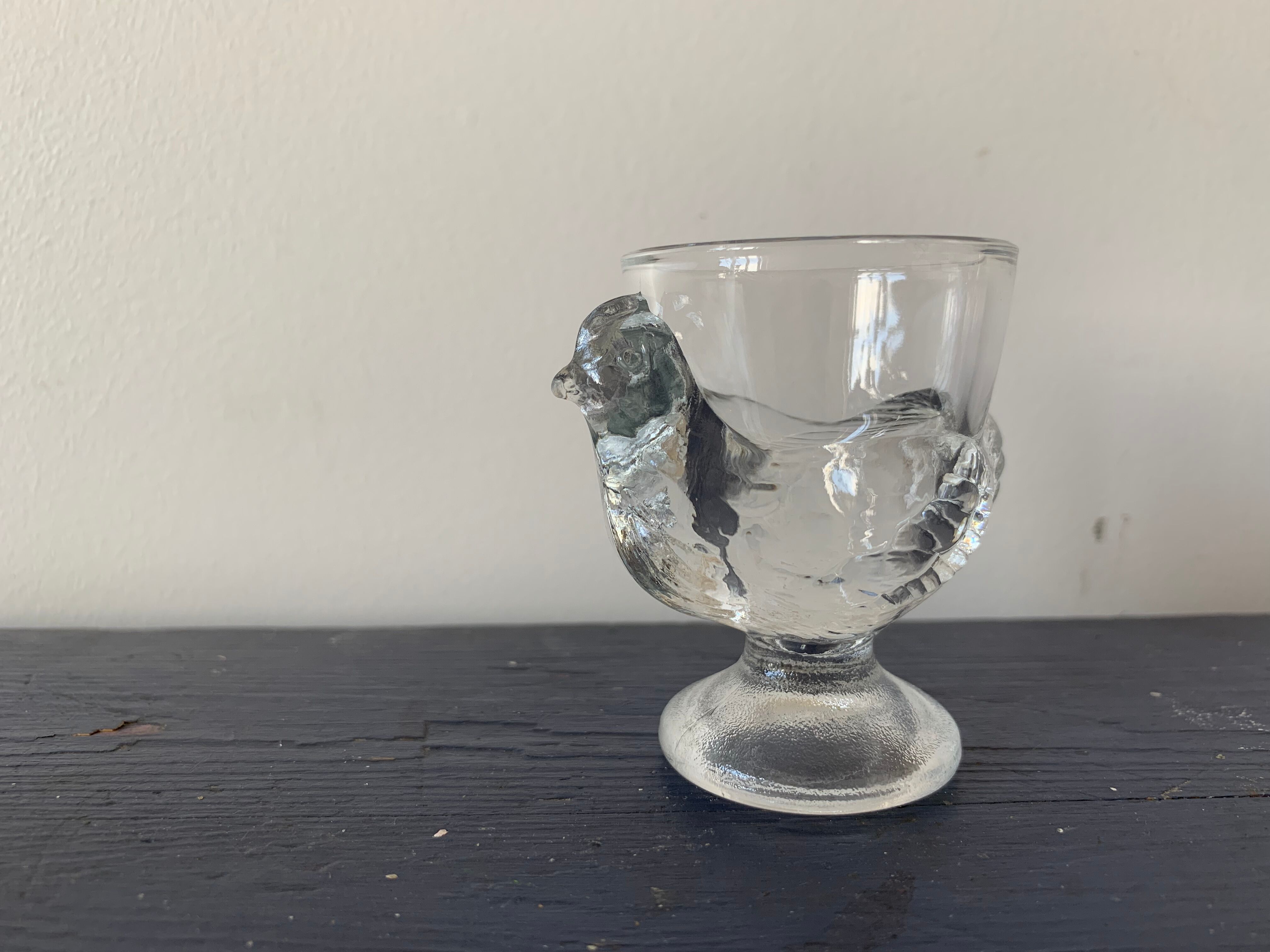 Set of 4 glass hens