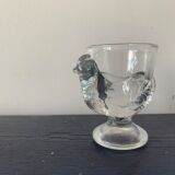 Set of 4 glass hens