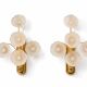 Pair of vintage floral wall sconces