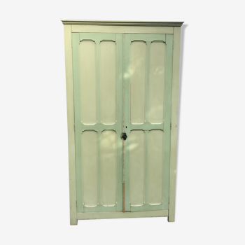 Green vintage parisian Cabinet 1940