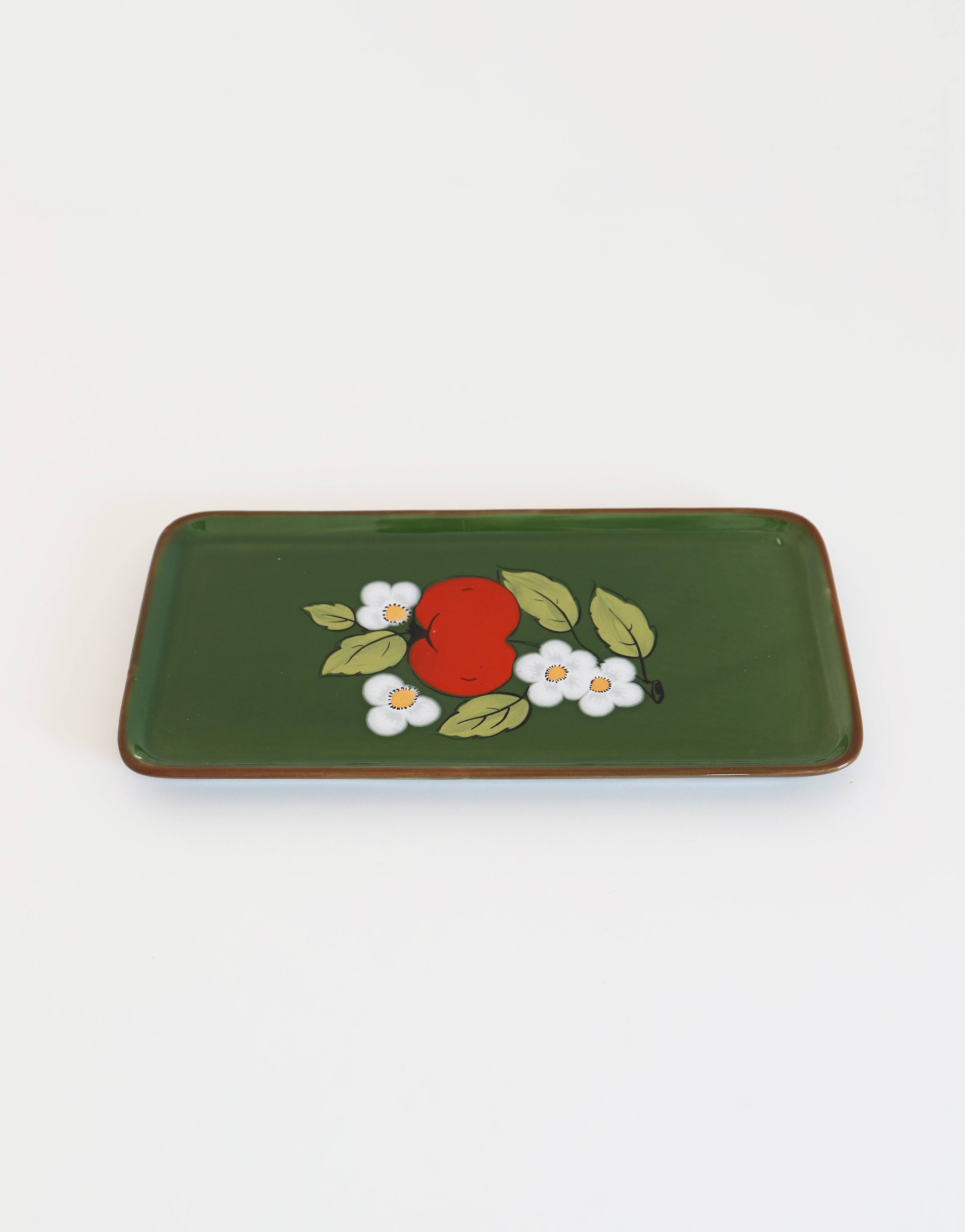 Vintage 70s ZELLER KERAMIK cake plate