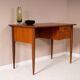 Scandinavian teak desk, 2 drawers