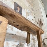 Table basse primitive en bois massif