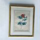 Botanical engraving framed