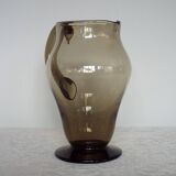 Smoked glass pitcher