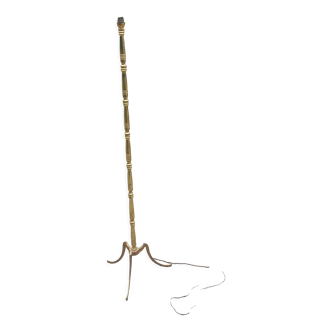 50s floor lamp in gilded brass