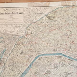 Old map of the city of Paris, 1911