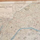 Old map of the city of Paris, 1911