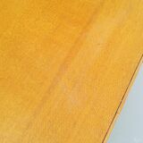 Vintage Louis Sognot rattan desk and stool