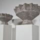 Set of 2 chalice-shaped planters by Willy Guhl, 1970.
