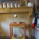 Art Deco painted wood side table - 1930s