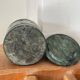Green marble pot