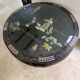 Chinese decorative table – black lacquer, jade and mother-of-pearl inlays