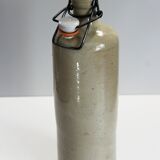 Glazed stoneware bottle with hermetic stopper