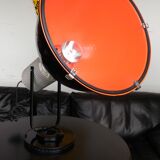 Industrial projector on pedestal