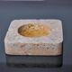 Brutalist ashtray by Fratelli Mannelli, travertine, Italy, 1970