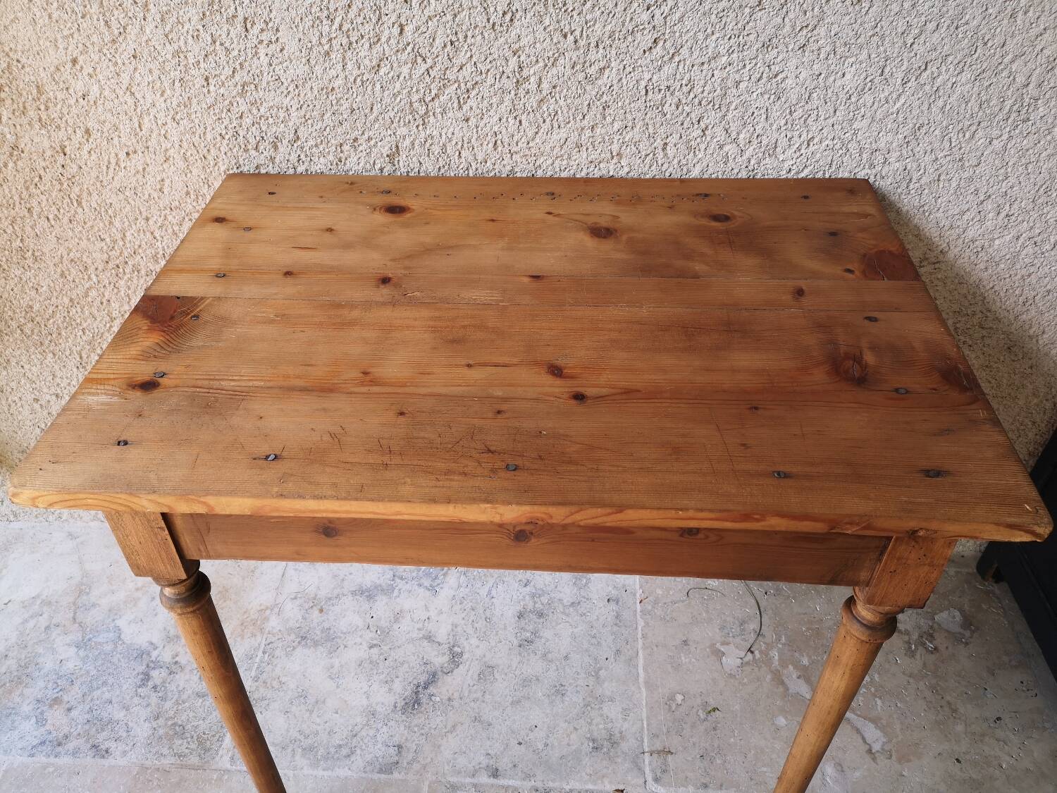 Old pine table