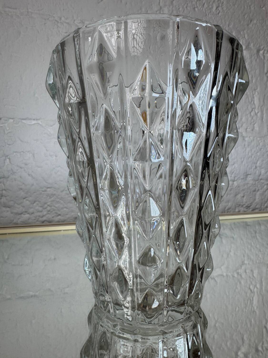 Vase verre de cristal vintage