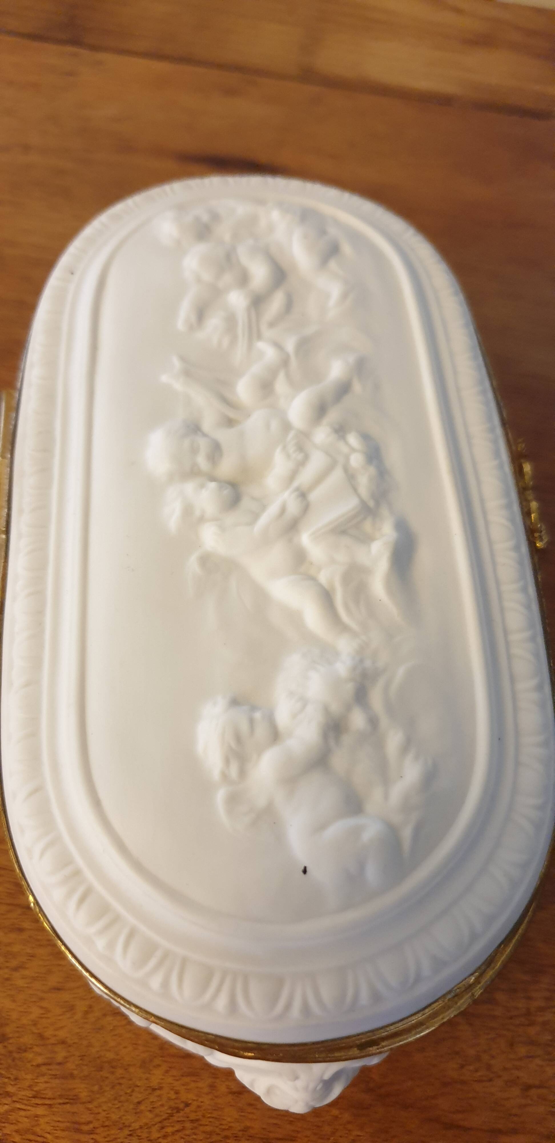 Box Coquet Limoges Biscuit and porcelain