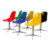 Set of 6 Charles Eames chairs