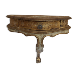Console murale bois doré Italie