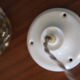 Suspension en opaline dentelée