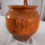 Varnished terracotta pot