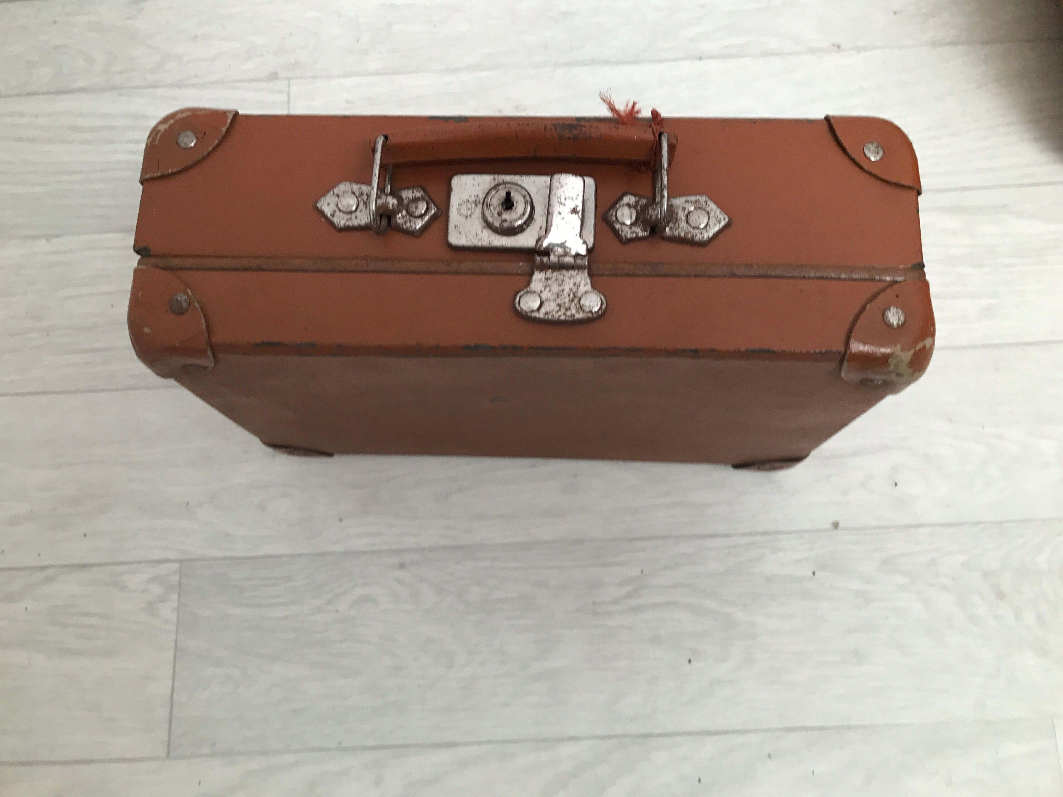 Small vintage antique suitcase