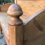 Vintage pine chest bench