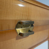 Mid-century modern pair of wooden nightstands, italy, 1960s