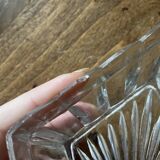 Lot 3 coupelles apéritif en verre taillé - anciennes, vintage