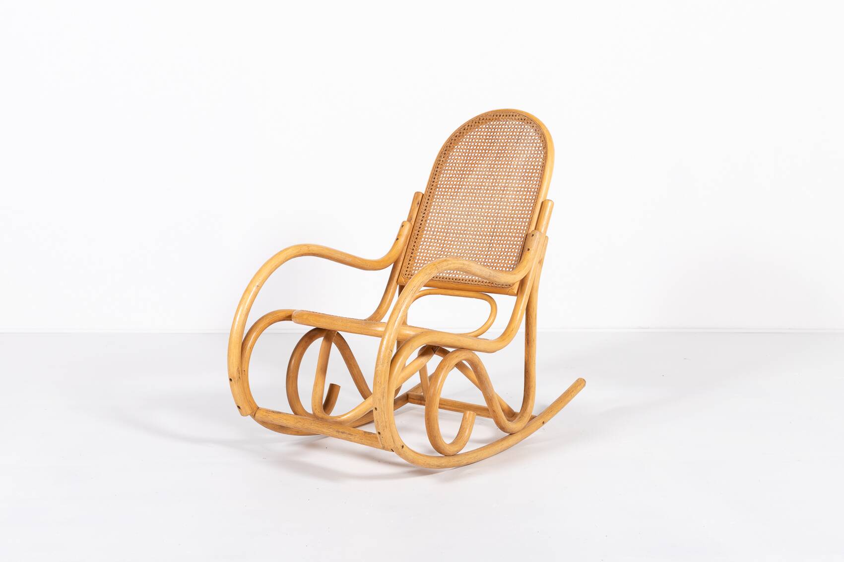 Vintage Thonet style rocking chair