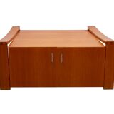 1970s coffeetable in oak with storage