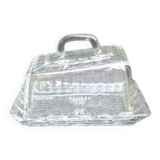 Art Deco Сrystal/Glass Cheese/butter Dome with lid, circa 1930-40, Belgium