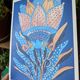 illustration blue flowers