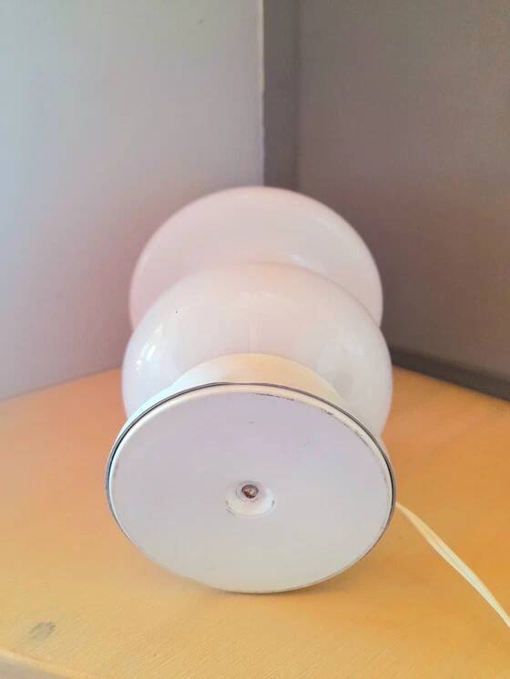 Murano opaline mushroom lamp, 1970