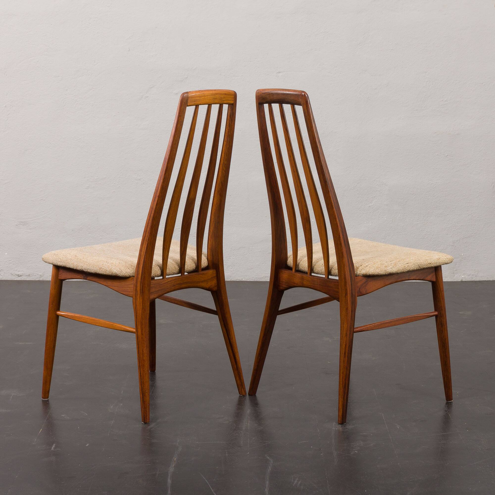 Danish Rosewood Eva Dining Chairs by Niels Koefoed for Koefoeds Hornslet