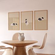 Set of 3 figure giclee prints