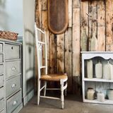 Old straw chair