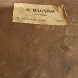 Oil on panel Bouquet with carnations 19th century