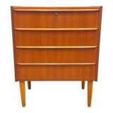 Scandinavian teak chest of drawers with 4 drawers
