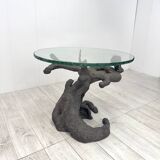 Bronze table in the shape of a tree, Italian production, 1970s