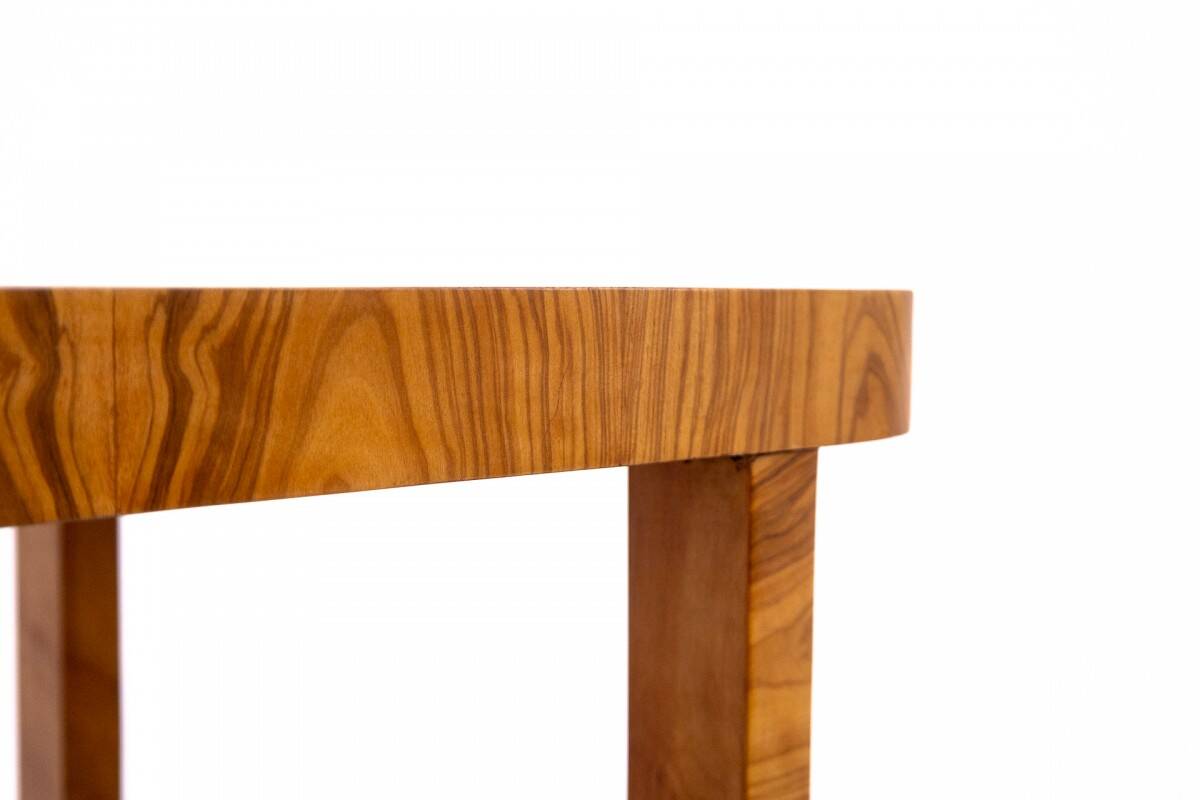 Table basse Art Déco, Pologne, vers 1950.