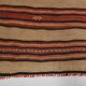 2x8 Red Striped Kilim Runner Rug, 75x254Cm
