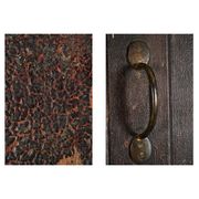 Postal sorting furniture in patinated wood